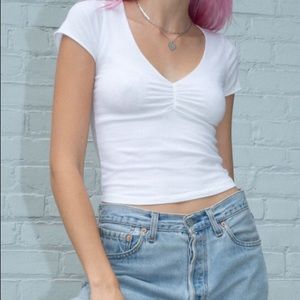 white brandy melville gina top